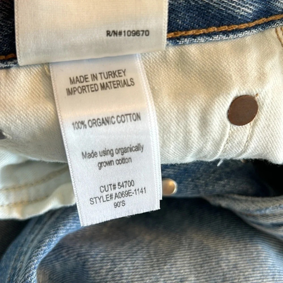 Agolde 90'S Mid Rise Distressed Loose Fit CROPPED in Major - Picture 5 of 12